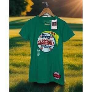 Mitchell & Ness Tee Shirt Women M 1987 Topps Baseball Wax Wrapper Collab
